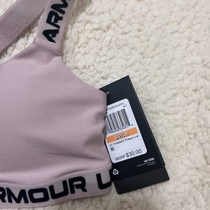 Under amour cross back strapped low bra. Brand new with tags